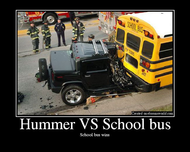 School bus wins