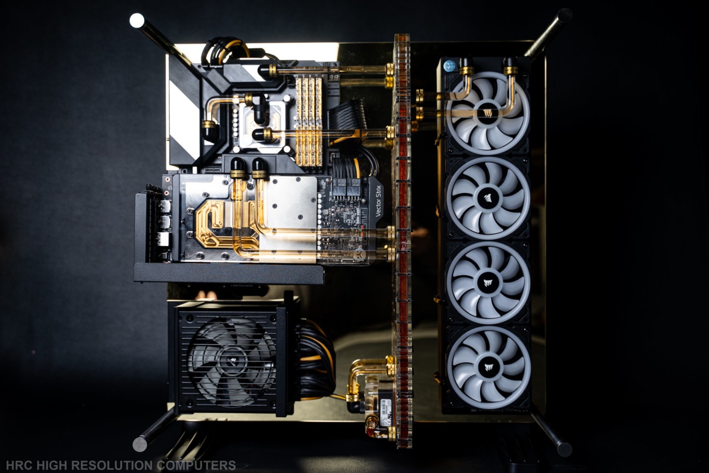 amazing gaming machines - thermaltake core p5 modding - Gian 00000 Vector Strix Eur Hrc High Resolution Computers