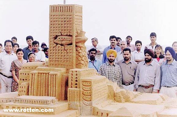 The unedited videotape of Osama bin Laden taking credit for the 9-11 attacks was released by the Pentagon today, demonstrating intent, culpability, and joy at the end result. Instead of showing you the same tape that everyone else is watching, we present to you this group of individuals gleefully admiring their sand castle.