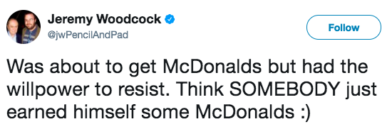 trump travel ban tweets - Jeremy Woodcock Was about to get McDonalds but had the willpower to resist. Think Somebody just earned himself some McDonalds