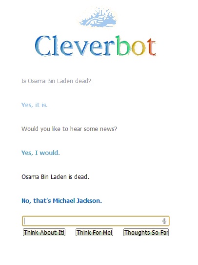 Cleverbot knows all!
