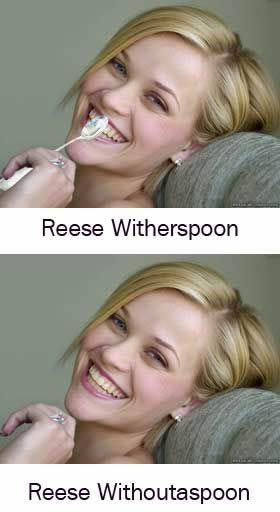 With Her Spoon.
