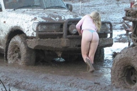 Playing in the mud