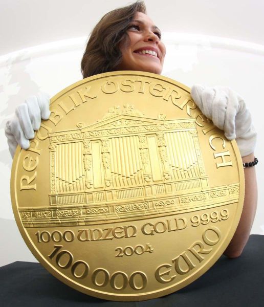 100,000 Euros of 1000 ounces of Gold?