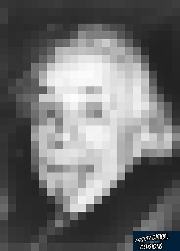 Another pixelized face. Can you guess who it is?