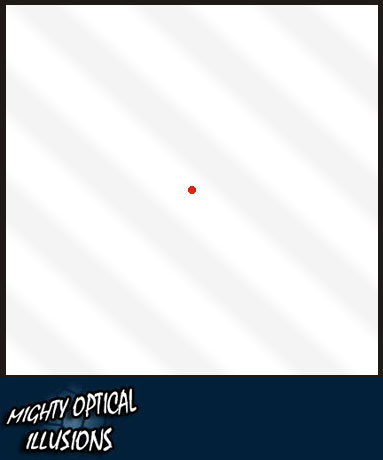 Stare at the red dot long enough, and the grey stripes will disappear.