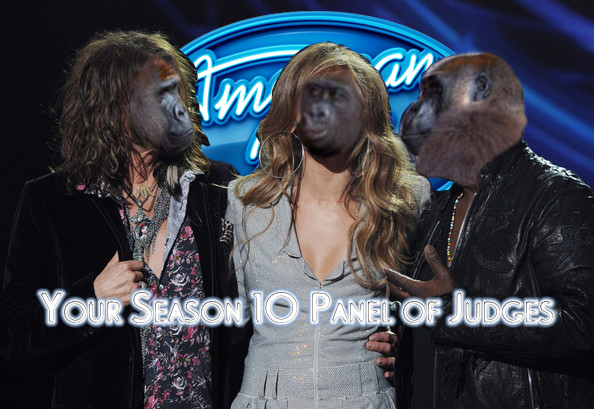 Funny, because 2 out of 3 judges really do look like monkeys.  It's not funny if you have to tell people why it's funny.  But this is funny.

