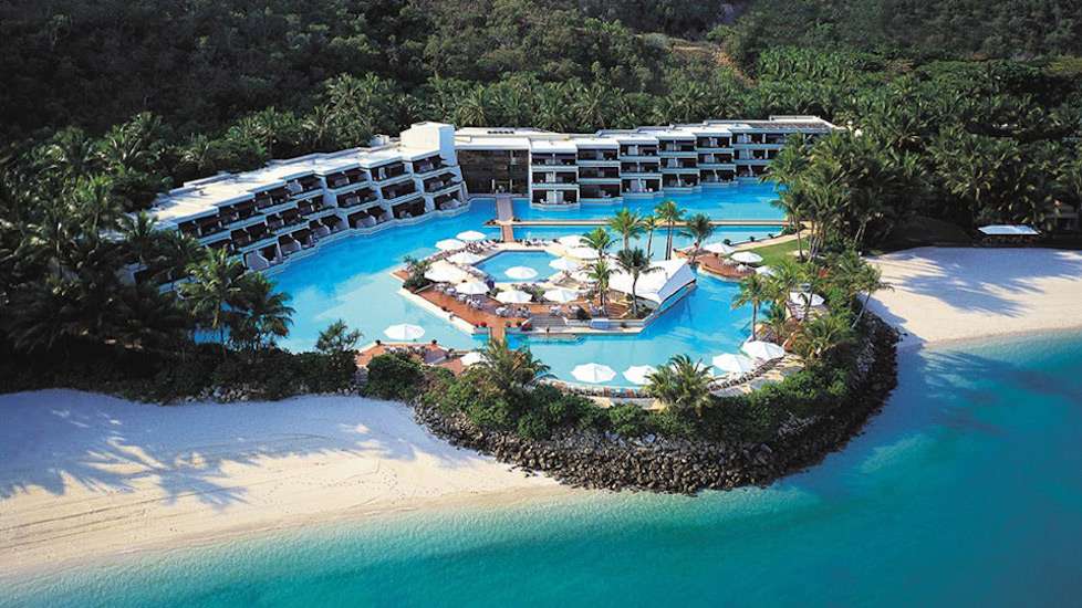 "Hayman Island Resort." Australia. size of 7 Olympic pools.