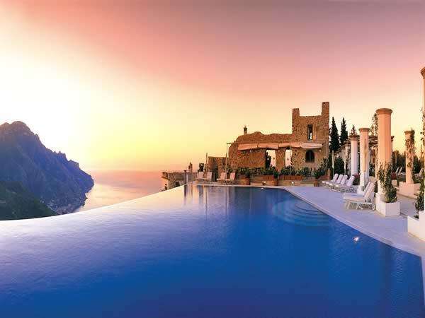 "Hotel Caruso." Stretches across Italy's Amalfi Coast, 400 meters above sea level.