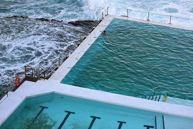 "The Icebergs." Sydney, Australia. Olympic Sized Swimming pool that looks over the Ocean