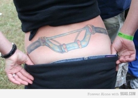 beautiful tramp stamp - Forever Alone with 9GAG.Com