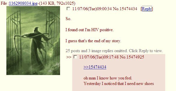 4chan hiv - File 1162908034.jpg143 Kb, 792x1025 110706Tue34 No. 15474434 So. I found out I'm Hiv positive. I guess that's the end of my story. 25 posts and 3 image replies omitted. Click to view. >> 110706Tue48 No.15474925 >>15474434 oh man I know how you