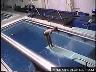 belly flop in pool gif - Make Gifs At Gif Soup.Com