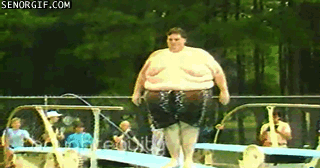 fat guy belly flop gif - Senorgif.Com