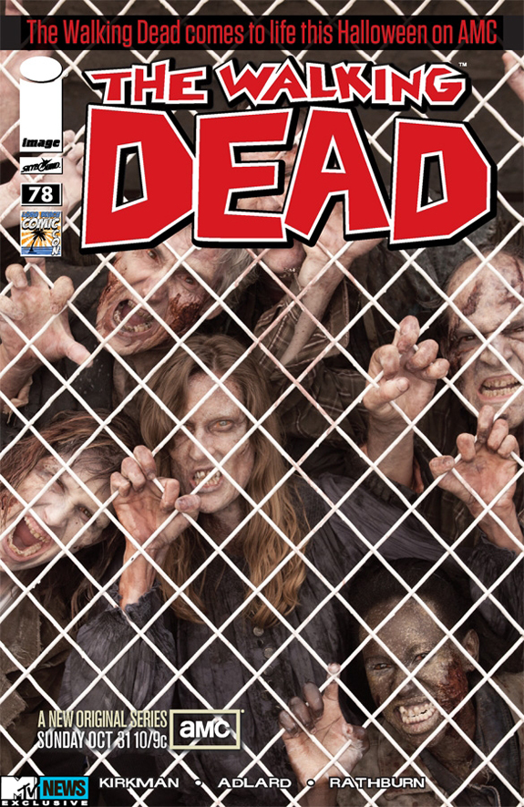 Poster for The Walking Dead series which airs on AMC
Christoph Vogt as feature zombi