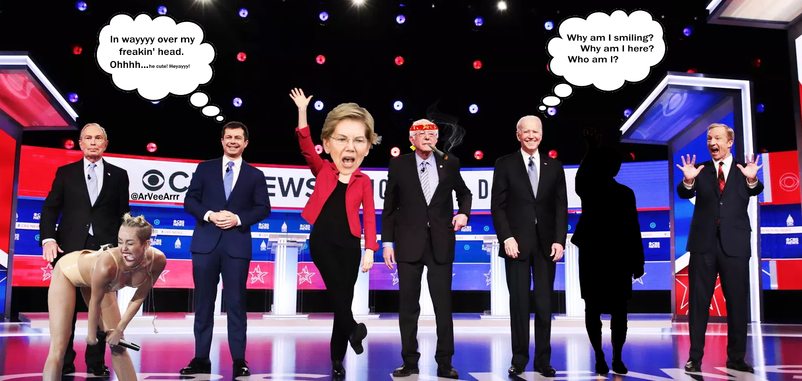 Parody of the 2/25/2020 Democratic debate.