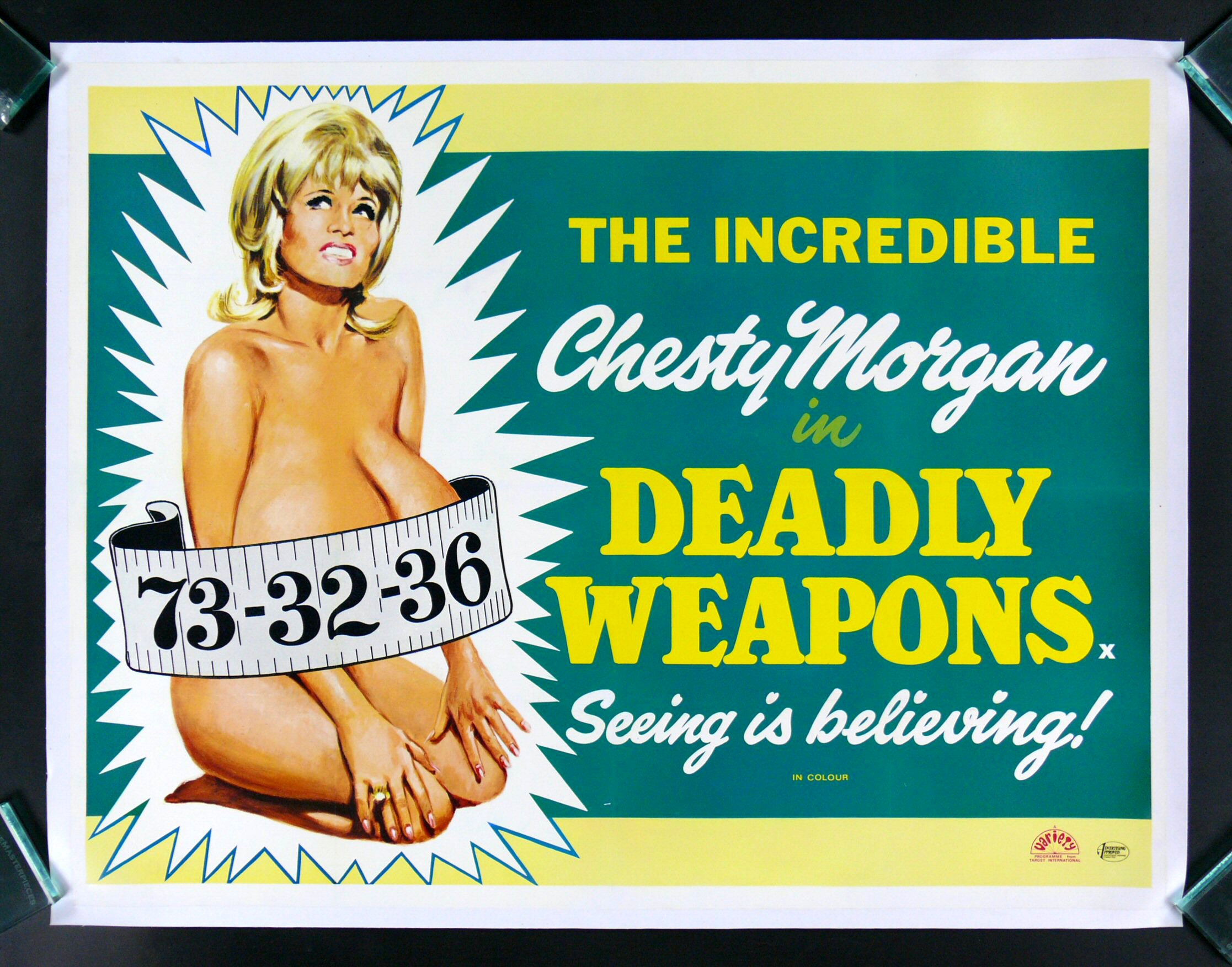 poster - The Incredible z Chesty Morgan Deadly 733236 Weapons. Seeing is believing Ll es