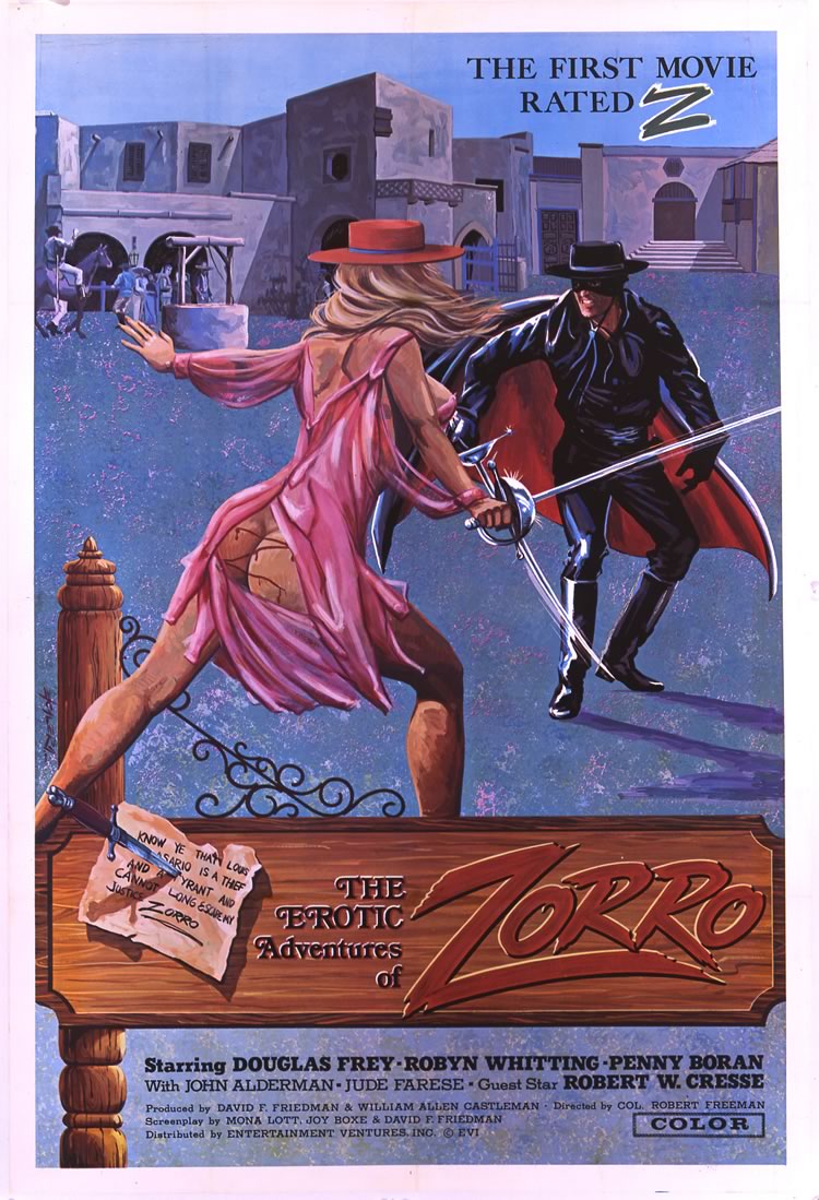 erotic adventures of zorro 1996 - The First Movie Rated Know Ye Than Lous Asario Is A The And Y Rant And Cannot Long Esoren Josti Zorro The Erotic Adventures Starring Douglas FreyRobyn WhittingPenny Boran With John AldermanJude Farese Guest Star Robert W.