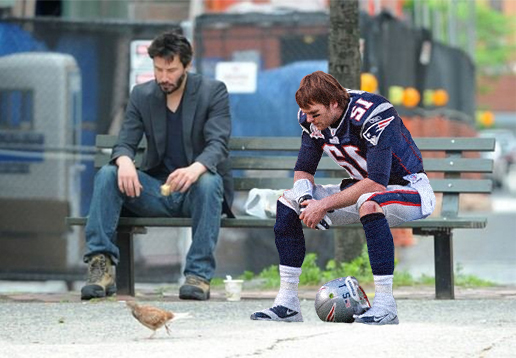 Tom and Keanu having a pity party.