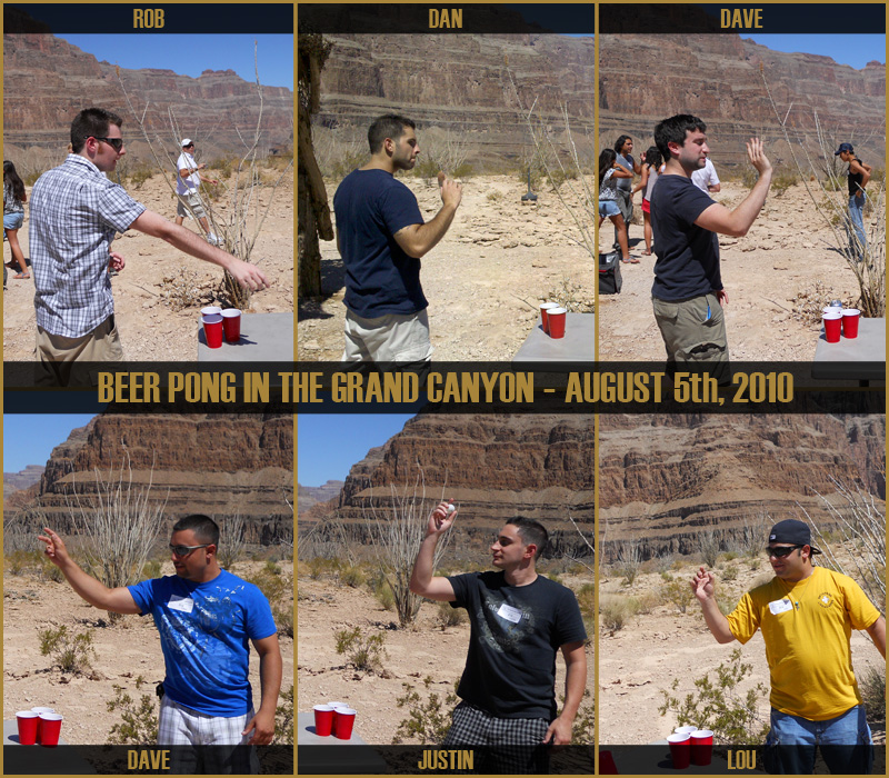 Reenacting the historic overtime game of 1826, where Young defeated Powell to be named The Grand Canyon Pongoneer
