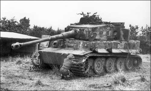 Tiger 1 tank, was underpowerd and its tracks were prone to clugging in the mud