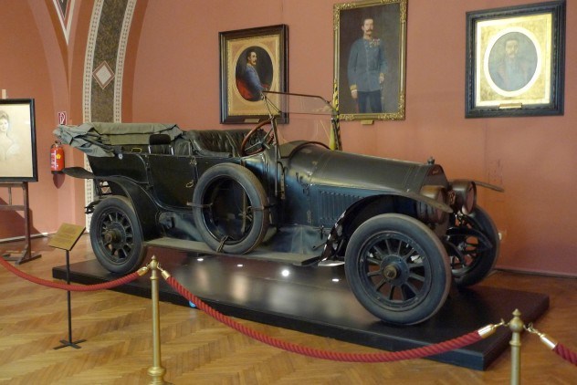 The assassination of Franz Ferdinand was the final straw in the long-building tension between various European nations, and marked the beginning of World War I. According to legend, the car a 1910 Graf  Stift Double Phaeton itself was so shocked by the events that every single subsequent owner met a violent fate.