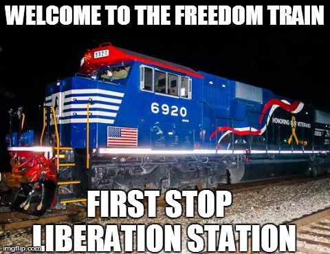 First stop on the Freedom Train is Liberation Station