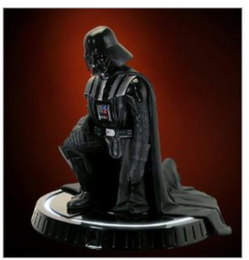 Legendary image of Darth Vader kneeling is improvised toilet. 

http://www.youtube.com/watch?vFGDCN-hppSI

