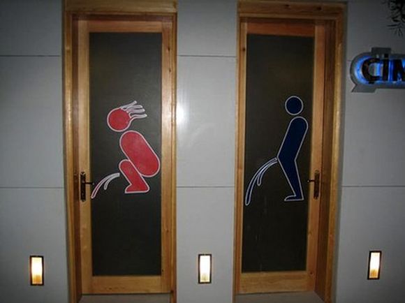 Bathroom signs of the world