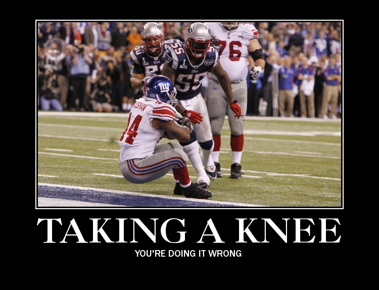 Tried to take a knee....