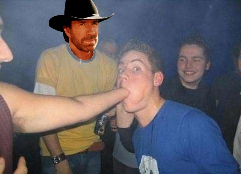 Chuck Norris sees what you did over there, and if he doesn't like it, he'll get you...