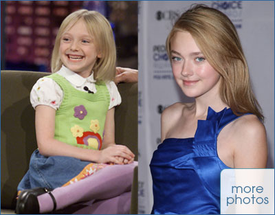 Dakota Fanning There are those who'll insist Dakota was never really a child actress -- just an adult trapped in a miniature body. True, there's something eerily preternatural about her performances, even going back to 2001's I Am Sam -- when she was just seven -- and she was definitely too old to be playing with pigs and spiders in Charlotte's Web. But the world wasn't ready for Dakota to grow up, as the rape-gate controversy over the quickly-shelved Hounddog illustrated. Now, she's ready for proper young adult, starring in Twilight: New Moon, and as proto-punk '70s riot grrl Cherie Currie in The Runaways. Hello daddy, hello mom...