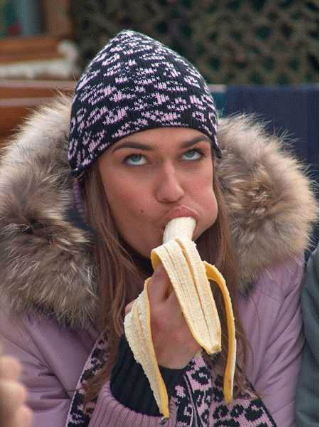 Never make eye contact while eating a Banana