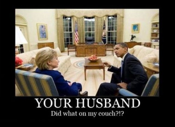 Obama decides to get the couch re-upholstered or possibly replaced