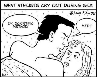 What atheists say during sex