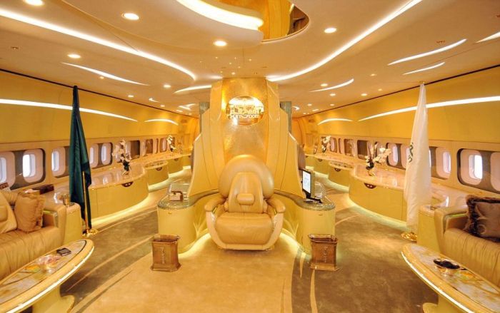 This is the private jet of the King from Saudi Arabia