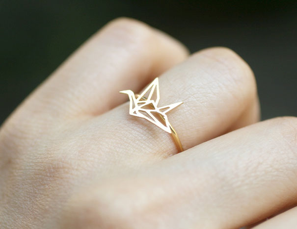 Origami Crane Ring