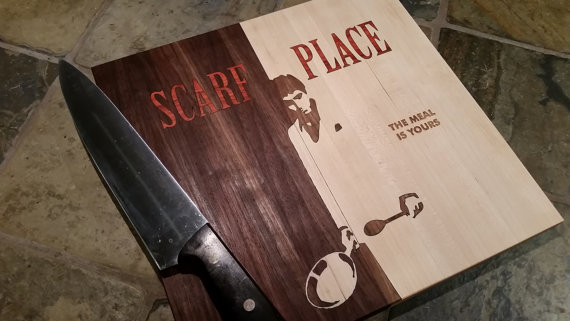 chopping board puns - Scare Place The Meal Is Yours