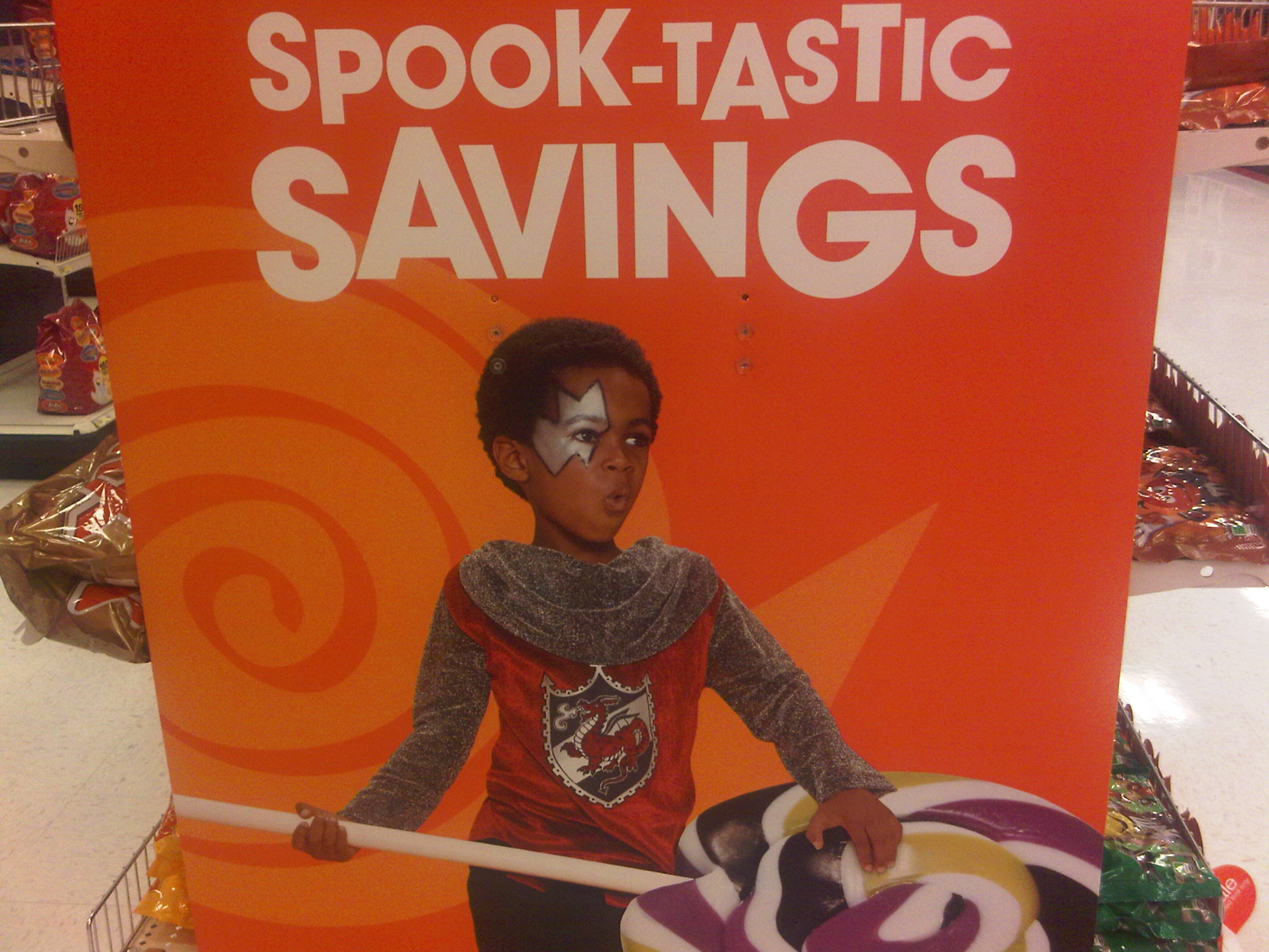 Snapped this pic in Target.  It is part of their Halloween marketing campaign but they should have paid a little more attention.  Maybe this is a sign that racism is finally being forgotten that it was not caught.
