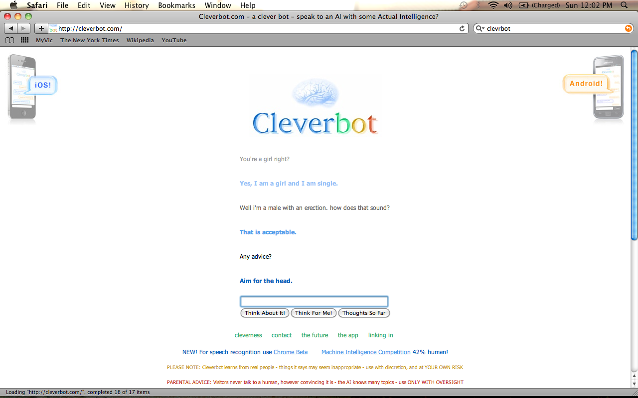cheeky cleverbot