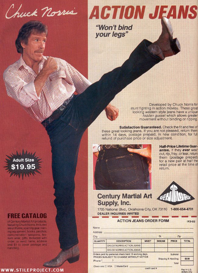 Developed by Chuck Norris, made for ass kicking, BUY IT NOW.