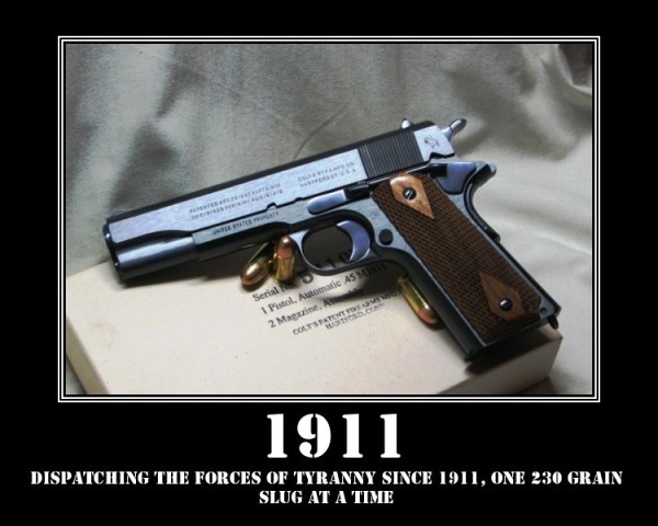 The famous .45 caliber Model 19111911A1 Was invented by John Browning and was used by the US military for over 70 years including during WWI, WWII, Korea, and Vietnam. 