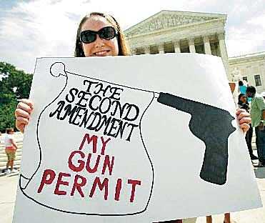 The second amendment is the only "gun permit" I need!
Amendment II.......
A well regulated militia, being necessary to the security of a free state, the right of the people to keep and bear arms, shall not be infringed. 
