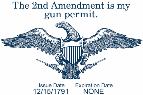 Sometimes people ask me if I have a permit for my guns, so from now on I will simply show them this!