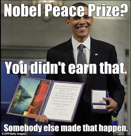 Who would ever think a Nobel Peace Prize winner would have his own secret kill list and blow up hundreds of people using armed remote control drones. It's a crazy world we live in.