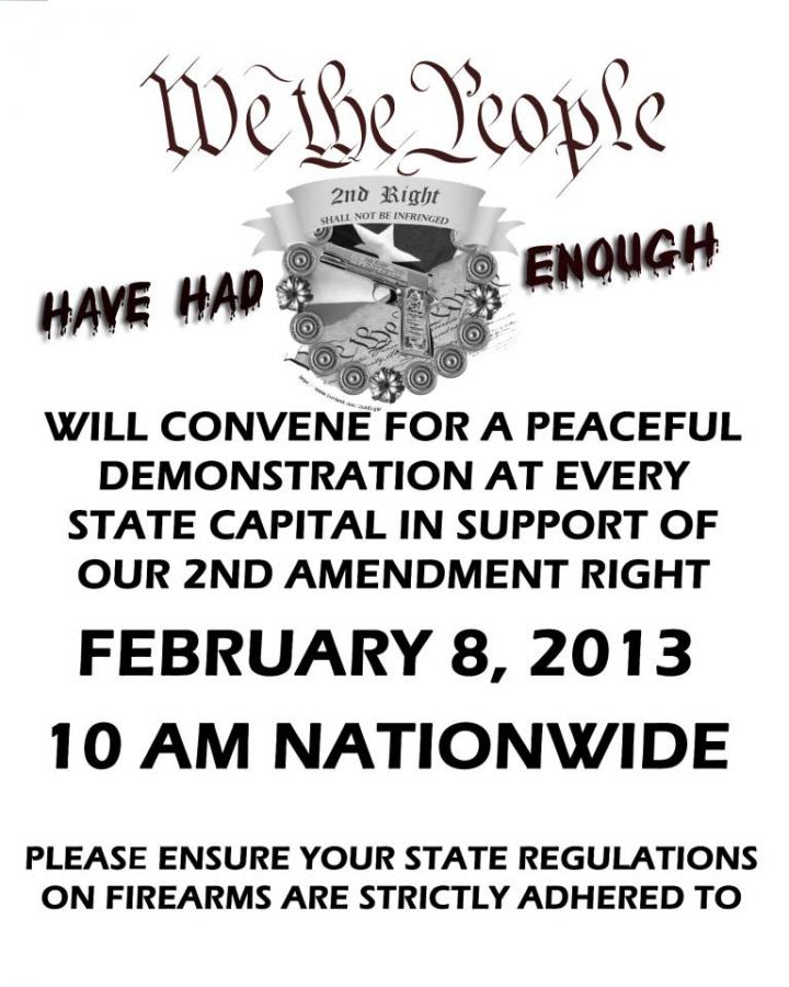Find out about your state, and be there or be square!
Only You can defend your rights!