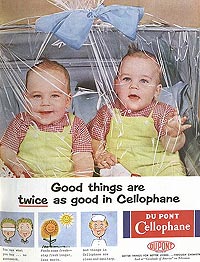 Babies in cellophane?!?