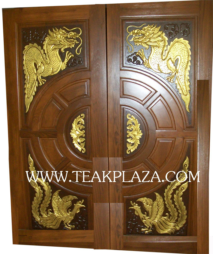 Teak door 