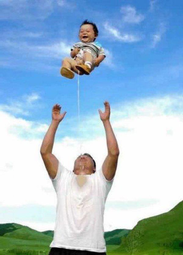 A good reason to not throw your baby in the air.... fail!