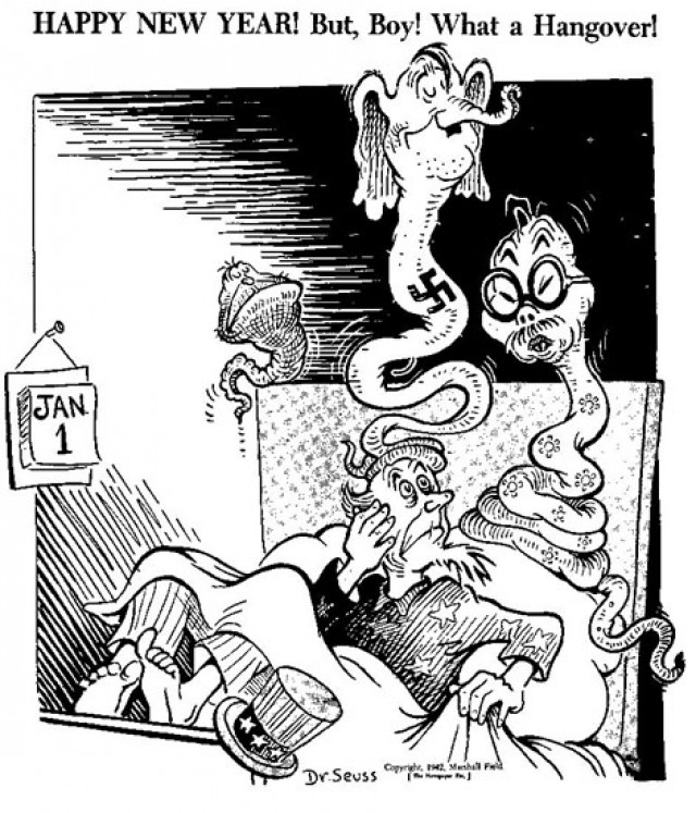 Dr. Seuss' cartoons from World War II